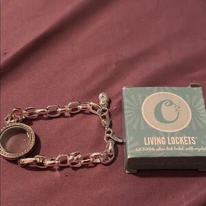 Living Lockets Silver Bracelet Origami Owl